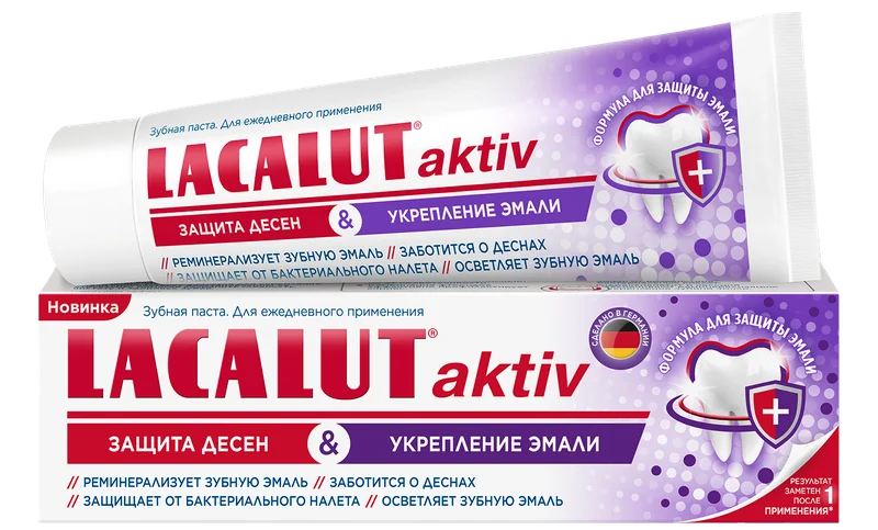 Lacalut aktiv — защита дёсен и укрепление эмали