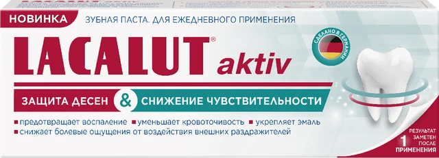 Lacalut aktiv — защита дёсен и снижение чувствительности